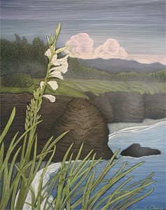 White flower on California Coast