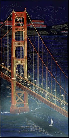 Golden Gate Tower at Night