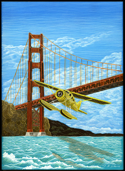 Colorful flyiing